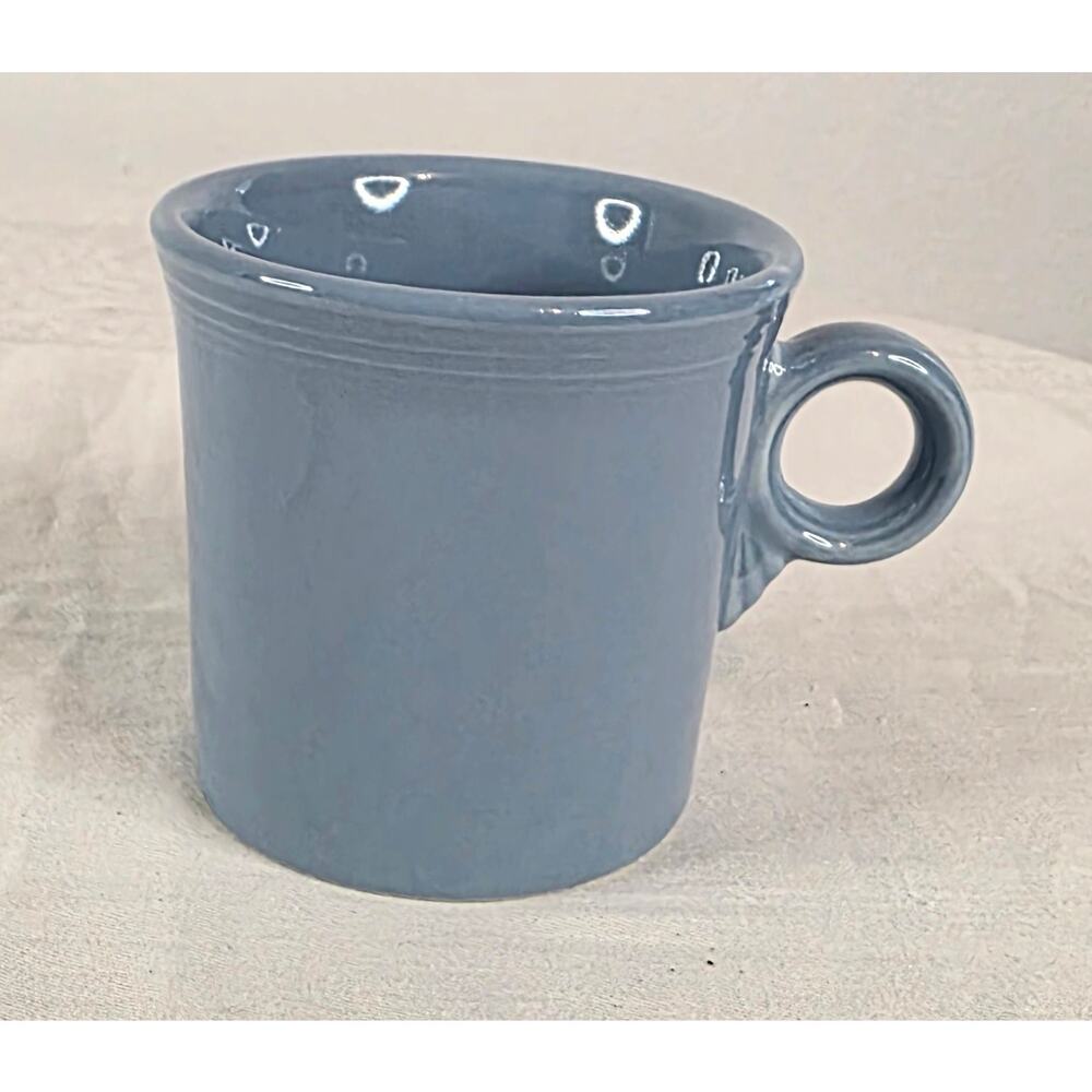 Vtg. Fiesta Ware Coffee Mug Periwinkle Blue Keyhole Handle 8 oz. Homer Laughlin